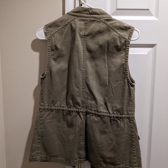 Per Se Army Green Utility Vest Size XS - Picture 4 of 4